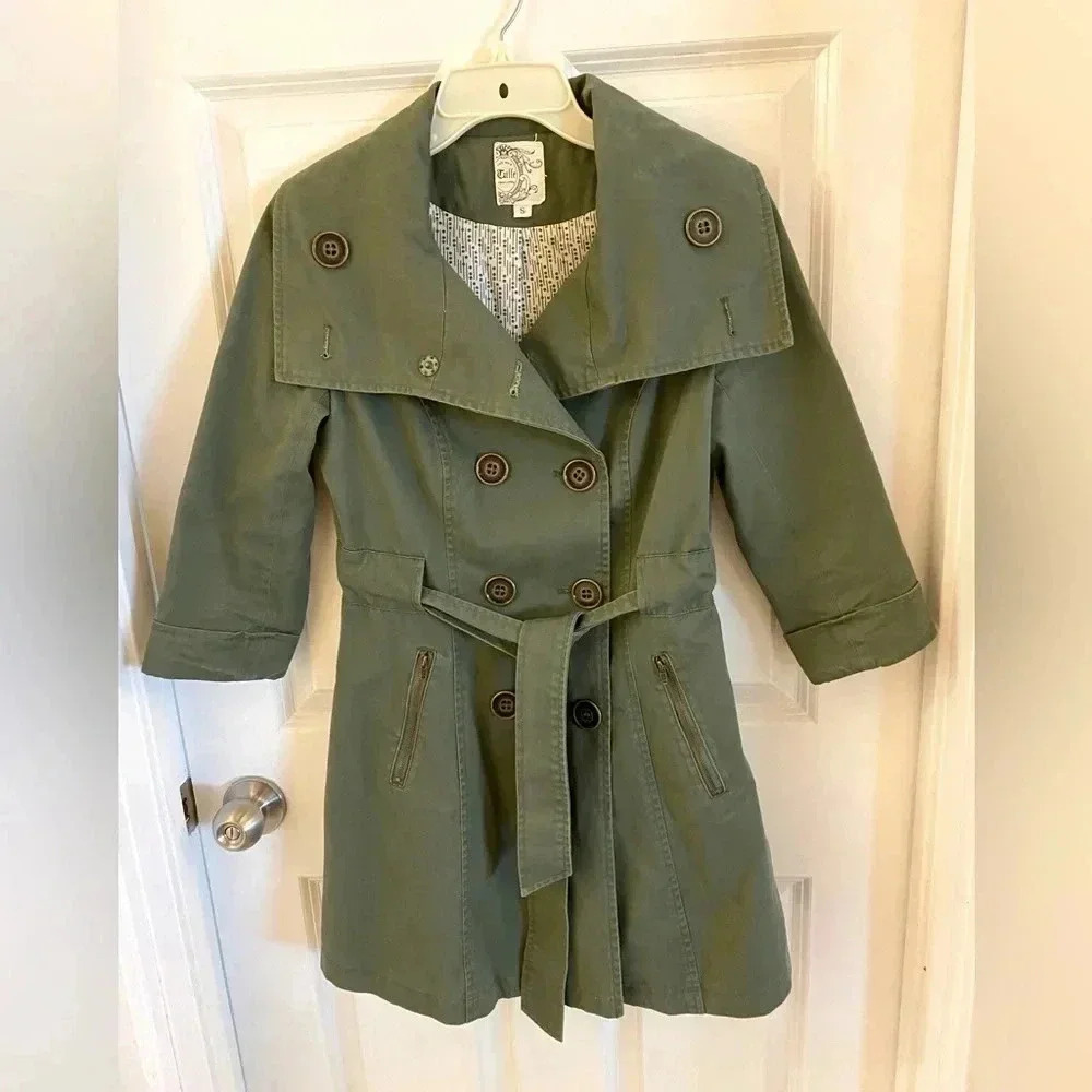 Tulle Anthropologie Trench Coat Women’s Size Small